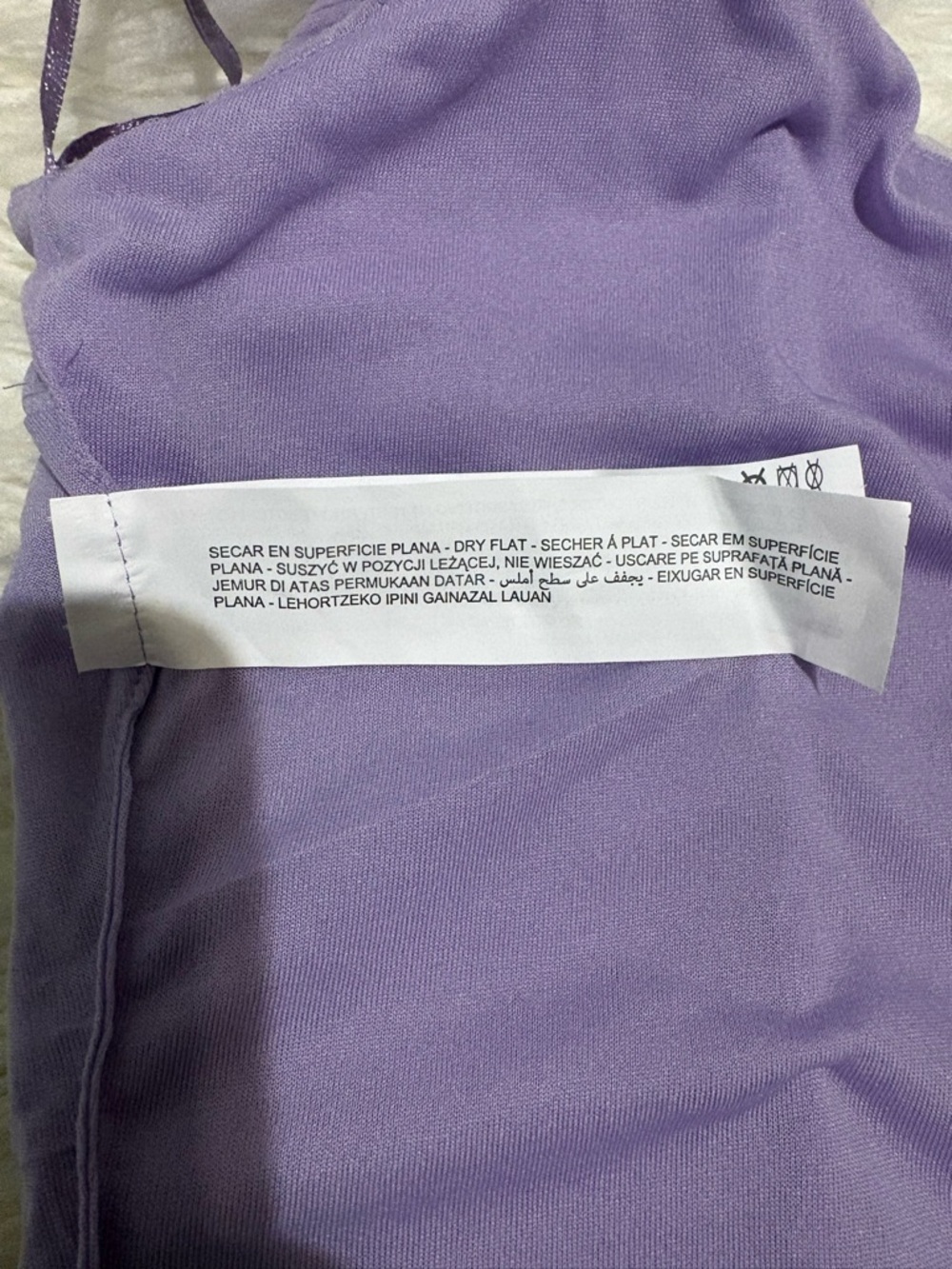 Zara Lilac Tulle Ruffle Strap Ruched Crop Top - Picture 10 of 10